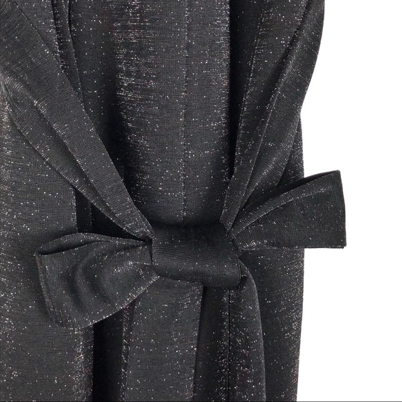 JUST TAYLOR  jumpsuit black shimmer V neck dressy - Picture 7 of 8